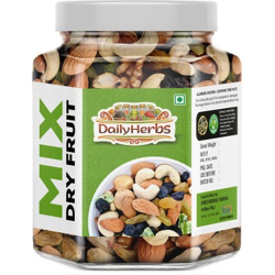 DAILYHERBS Premium Mixed Dry fruits Almonds, Cashews, Raisins, Kiwi, Apricots(500 g)