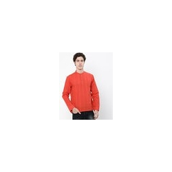 Striped Short Kurta with Mandarin Collar