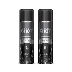 Layer'r Shot Leonardo Mens Body Spray  2 x 120ml Each | Long-Lasting Premium Exotic Fragrance For Body & Clothes | Perfect For Daily Use | Gift For Him