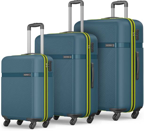 Hard Body Set of 3 Luggage 4 Wheels - Magnum Fury 3P se...