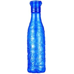 Anzal ZIG-ZAG Pattern Multicolor Drinking Water Bottles 1000 ml Bottle 1000 ml Bottle With Drinking Glass(Pack of 1, Blue, Plastic)