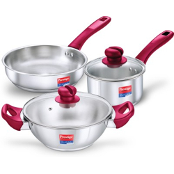 Prestige Induction Bottom Cookware Set(Stainless Steel, 1 - Piece)