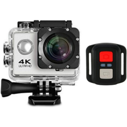 Raptas HD Quality H165R 4K Action Camera Ultra HD 170D Wide Angel Go Waterproof Pro Sports Video Sports and Action Camera(Multicolor, 16 MP)