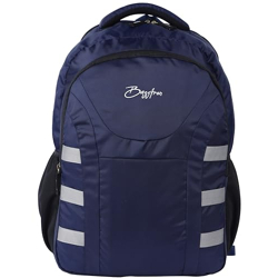 Baggtron Strap Laptop Backpack | Mini Dobby Fabric With Polyester lining | 3 Main Compartment | Padded Laptop Compartment | Quick Organizer | Rain Cover | Water-resistant Backpack