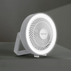 Lifelong USB Table Fan 150mm - Rechargeable & 5-Hr Battery Backup - Portable Fan, High-Speed Fan, Charging Fan, Battery Fan, Car/Home Fan - 3 Speed Settings,180 Adjustable Handle & Energy Efficient