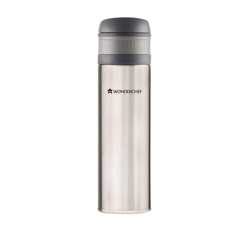 Wonderchef Silver-Toned Solid Stainless Steel Double Wall Vacuum Insulated Flask 500ml