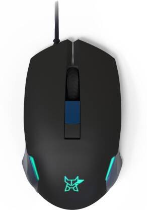Arctic Fox Breathing Lights and DPI Upto 3600 Wired Optical  Gaming Mouse(USB 3.0, Blue, Black)