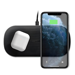 JCBL ACCESSORIES Choe-tech 5-Coil 15W Dual Fast Wireless Charger, 2 in 1 Charging Pad, Mag-Safe, for i-Phone 15, 14, 13, 12, 11, X, 8 Series and Air Pods 2, 3, Pro, Pro2, T535-S
