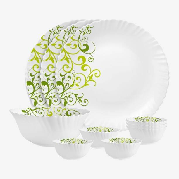 cello Pack of 10 Opalware Dazzle Opalware Oleander Dinn...