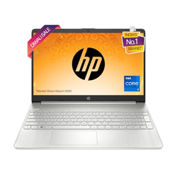HP Laptop 15s, 12th Gen Intel Core i7-1255U, 15.6-inch (39.6 cm), FHD, 16GB DDR4, 512GB SSD, Intel Iris Xe graphics, Backlit KB, Thin & light (Win 11, MSO 2021, Silver, 1.69 kg), fq5190TU