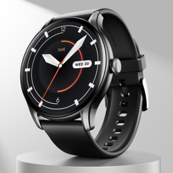 boAt Lunar Connect Ace w/ 1.43  AMOLED Display, BT Calling, 100+ Sports Modes & IP68 Smartwatch(Black Strap, Free Size)
