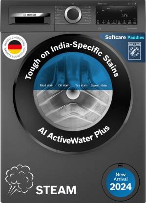 BOSCH 9 kg Fully Automatic Front Load Washing Machine with In-built Heater Grey(WGA1420TIN)