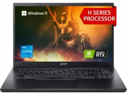 Acer Aspire 7 Intel Core i5 12th Gen 12450H - (16 GB/512 GB SSD/Windows 11 Home/4 GB Graphics/NVIDIA GeForce RTX 2050) A715-76G-52H4/ A715-76G Gaming Laptop(15.6 Inch, Charcoal Black, 2.1 Kg)