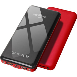 Callmate 10000 mAh Power Bank(Red, Lithium Polymer, Fast Charging for Mobile)