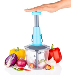 blue push chopper Vegetable & Fruit Chopper(1)