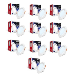 Goldmedal LIGO 5W LED Round with 3-inch Concealed Junction Box Downlight - Cool Daylight(6500K) | Pack of 10 | for Low Ceiling Areas |Cut-Out: 3 inch | 80 Lumens per Watt | for Indoor Application