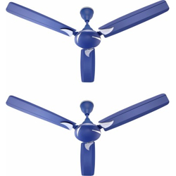 Candes Lynx 3 Star 1200 mm 3 Blade Ceiling Fan(Ultra High Speed | Blue | Pack of 2)