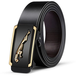 ZORO Men Black Artificial Leather, Texas Leatherite Belt