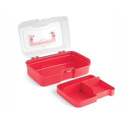 Signoraware Rectangular Box Small, Multi Purpose Box, Multi Utility Storage, (1 Pc, Red)