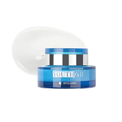MyGlamm YOUTHfull Hydrating Moisturising Gel With Water Bank Technology, 50 gm | Lightweight & Non-Sticky | Marine Soothing & Hydrating Moisturising Gel for dry skin