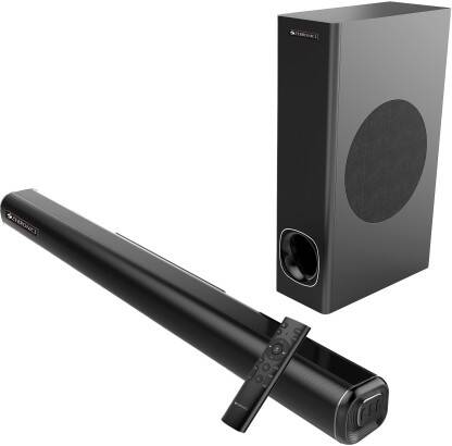 ZEBRONICS Juke bar 4000 120 W Bluetooth Soundbar(Black, 2.1 Channel)