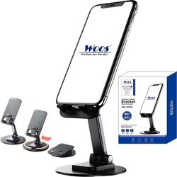 WOOS Desktop Versatile 360 Rotation Mobile Stand & Collapsible Phone Holder Mobile Holder