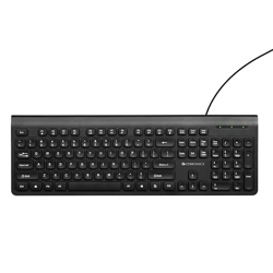 ZEBRONICS K51 Wired Keyboard with 105 Keys, 1.3m Cable,  Key, USB Interface, 12 Integrated Multimedia Keys, Slim Design, Plug and Play (Black)