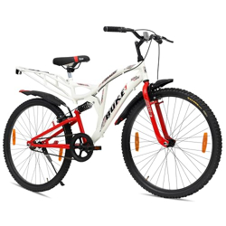 Avon Buke Draco 26T MTB Bicycles for Men |Frame Size: 18.5 Inches|Wheel Size: 26 Inches|Short Bent Handle Bars|Rigid Fork with Caliper Break with Centre Frame/Steel Rim(Matt Glossy White)