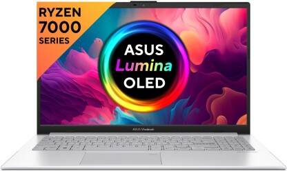 ASUS Vivobook Go 15 OLED AMD Ryzen 5 Quad Core 7520U - (8 GB/512 GB SSD/Windows 11 Home) E1504FA-LK521WS Thin and Light Laptop(15.6 Inch, Cool Silver, 1.63 Kg, With MS Office)
