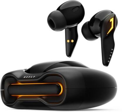 Boult Astra with Quad Mic ENC, 48Hrs Battery, Low Latency Gaming, Made in India, 5.3v Bluetooth(Black Gloss, True Wireless)