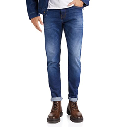 Amazon Brand - INKAST Men's Carrot Stretchable Jeans (IN-CR-146_Dark Blue 2_30)