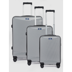 V By Verage Set of 3 Firestone 360-Degree Rotation Hard-Sided Trolley Bags 243L