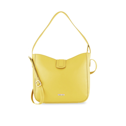 Fastrack Mustard PU Structured Handheld Bag