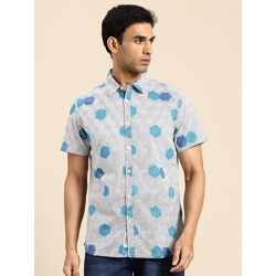 Being Human Printed Cotton Slim Fit Shirt