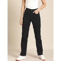 Moda Rapido Women Black Regular Fit Mid-Rise Clean Look Jeans