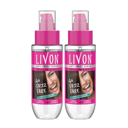 Livon Set of 2 Hair Serum For Frizz-free Smooth Hair With Argan Oil & Vitamin E- 50ml Each