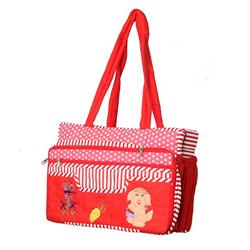 Kuber Industries Fabric 40 cms Red Baby Bag (KUBNE032200)