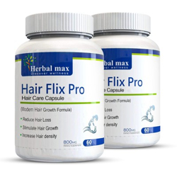 Herbal max Hair Care Capsules -120 Veg Caps (Pack Of 2)(140 g)