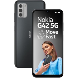 Nokia G42 5G Powered by Snapdragon 480 Plus 5G | 50MP Triple Rear AI Camera | 6GB RAM (4GB RAM + 2GB Virtual RAM) | 128GB Storage | 3-Day Battery Life | 2 Years of Android Upgrades | SO Grey