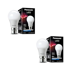 Panasonic 9 Watt Motion Sensor B22 Led Bulb for Home with 3 Mtr Radius Sensor Area, Auto Off After 15 Sec Comes with 30000 Bh Life, 810 lm and 1 Yr Warranty (Pk2)