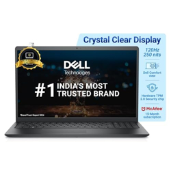 Dell 15 Thin & Light Laptop, Windows 11 Home, Intel Core i5-1235U Processor, 8GB RAM + 512GB SSD, 15.6  FHD Window 11 + Mso '21, 15 Month Mcafee, Spill-Resistant Keyboard, Black, 1.66Kg