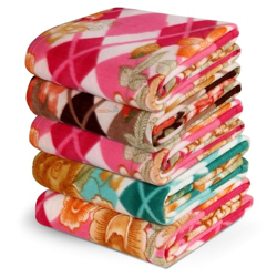 BSB HOME Printed Polar Fleece Single Bed All Season Blanket/Comforter/Dohar 250TC - Pack of 5 (58x88 Inch, Multicolour, Pink, Green, Rust and Red)