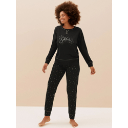 Marks & Spencer Printed Pure Cotton Night suit