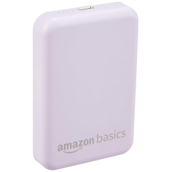 Amazon Basics 5000mAh Li-Polymer Wireless Power Bank | Two-Way Fast Charging | 20W Fast Charging Through Wire |15W Wireless Charging| for iPhone 12 and Above (White)
