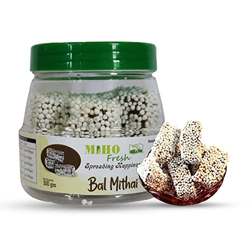 Mihofresh Uttarakhand Famous Bal Mithai| Famous Indian Sweets Box | Uttarakhand Sweet Made with Pure Desi Ghee,Khoya & Sugar Balls | (900G | Pack of 3 x 300Gm)