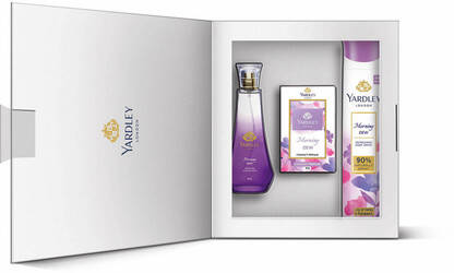 Yardley London Luxury Gift Set For Women- Morning Dew DWP, Compact Per