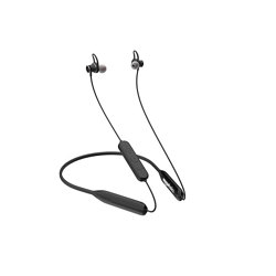 amazon basics Bluetooth 5.0 Neckband, IPX-6 Rated, Up to 42 Hours Playtime, Magnetic in Ear Earbuds, Voice Assistant, Dual Pairing (Black)