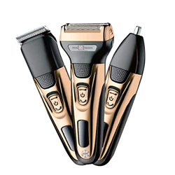 Pick Ur Needs 3 in 1 Professional Electric Hair Clipper for Men Wireless Electric Shaver Beard Nose Shaver Hair Trimmer