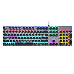 HP GK400Y Mechanical Gaming USB-C Keyboard/Light Sync Backlit/Auto-Sleep Mode/RGB Colour/Full-Size Mechanical Keyboard, Multicolor