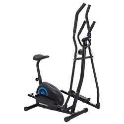 AmazonBasics Magnetic Elliptical Cross Trainer with 8 Resistance Levels and Moving Handles, 4 Kg Flywheel, Max Weight 100 Kg